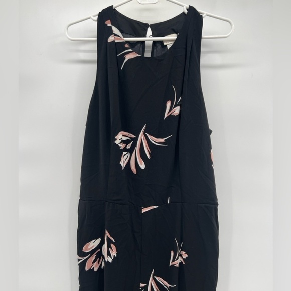 A new day floral sleeveless jumpsuit size XL black purple womens - Picture 2 of 12